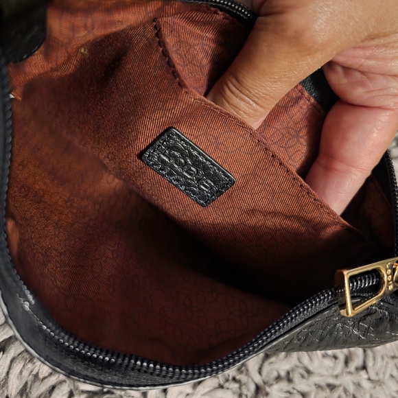 Lodis Black Crossbody Bag with Gold Accents - Picture 2 of 8